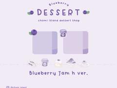 CHOMI │ ios 블루베리 잼(형광펜) 카카오톡 테마 - 아이폰