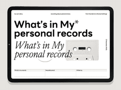 굿노트 다이어리 속지(만년형) - 왓츠 인 마이 레코드