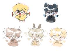 데못죽 스티커 도안 배포