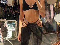 하의 골반쪽 끈 처리 복장