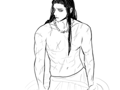 목욕하는 련주 훔쳐보기