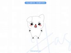 10cm 동물인형 도안 - 레드벨벳 아이린