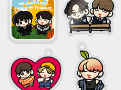 찜깅꾹깅🐥🐰 키링/아스 도안2