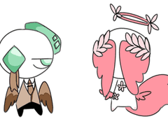 쪼꼬미 페어 고정틀 커미션