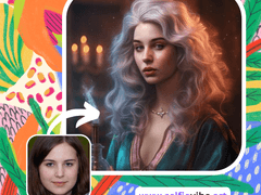 AI portraits created via SelfieVibe