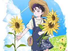 여름 배경 일러스트 커미션