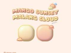 CHOMI │ ios 망고선셋 말랑구름 카카오톡 테마 - 아이폰