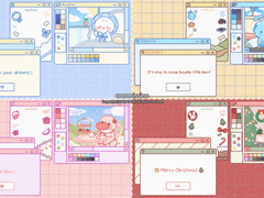 PC 바탕화면+아이콘 세트[반고정틀]