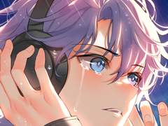 비를 맞고 있는 남자애