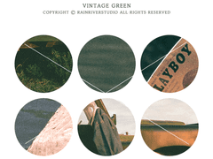 굿노트 스티커 | 빈티지 원형 스티커