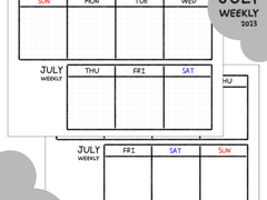 [굿노트 속지] 2023 7월 위클리