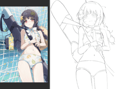 수영복 미유 모작