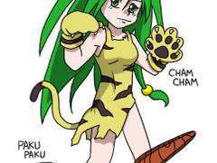 사무라이 쇼다운 시리즈의 Cham Cham 과 Paku Paku