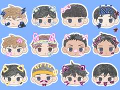 가비지 타임 스티커 도안