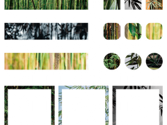 대나무 텍스처 스티커