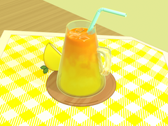 유리잔과 레몬 만드는 과정