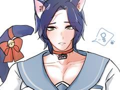 네코미미+세라복+언더붑 크롬