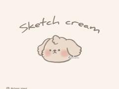 CHOMI │ ios 스케치 크림 카카오톡 테마 (할인가) - 아이폰