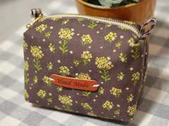 핸드메이드 네스홈 유채꽃 원단 파우치