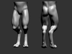 3D 퍼리 다리(포즈포함)+20230627 업데이트