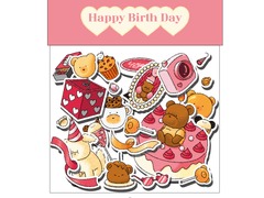 [굿노트 스티커] Happy Birth Day Sticker