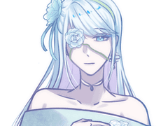 [ 소심하지만 강인함을 가진 백장미 ]