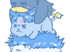 대태영 바보동물키링 도안