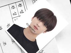 엔시티 해찬 검은티 증명사진 도안