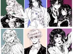 쩨 러프 흑백 선화