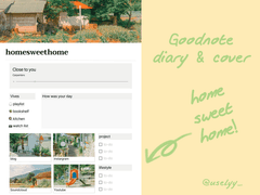 굿노트 표지 & 굿노트 일기장: homesweethome!