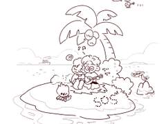 무인도염병커플