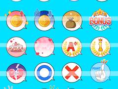 말풍선 연출 및 아이콘 80종(컬러/흑백)-유료소스