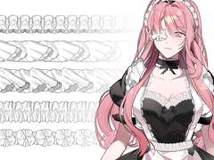 로맨스 판타지 펄럭 프릴 브러쉬 5종 (밑색/채색)