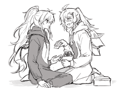 달밤과 어린 용과 새벽녘의 바람