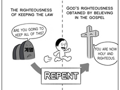 "Repent and believe the gospel"