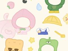 [굿노트]달님 옷입히기 스티커