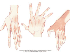 빠른 손 묘사 브러쉬 9종 (손등 & 손가락 마디, 핏줄)