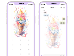 [IOS] rainbow ice cream ktheme