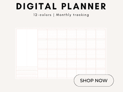 [굿노트 서식] 12-color 먼슬리 트래킹
