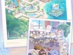 맑은 여름의 바닷가