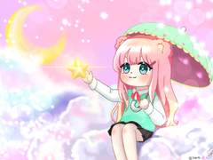 커미션)구름뭉실 고정틀 배경화면