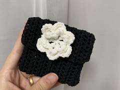 코바늘 미니 파우치 도안 :: 립 파우치, 에어팟 파우치 만들기