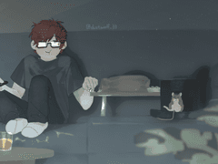 빨간머리와 모자 쥐