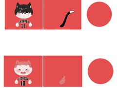 태웅백호 여우천재 경단인형 도안 배포