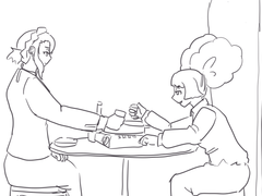 츄츄랑 사비나가 대작하는 썰