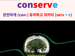 conservation (conserve)