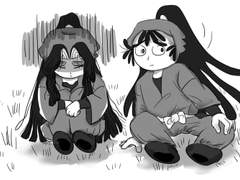 닌타마 칸타키 꼬질한 타키야샤마루와 칸에몽 그림