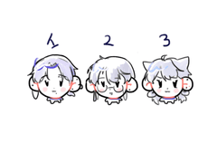 우주 유영 커미션 3인 캐릭터 외관 32(비켜충)