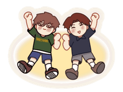 가비지타임 지상고 키링 스티커 도안