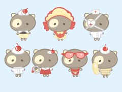 푸딩고양이 옷입히기 도안 png